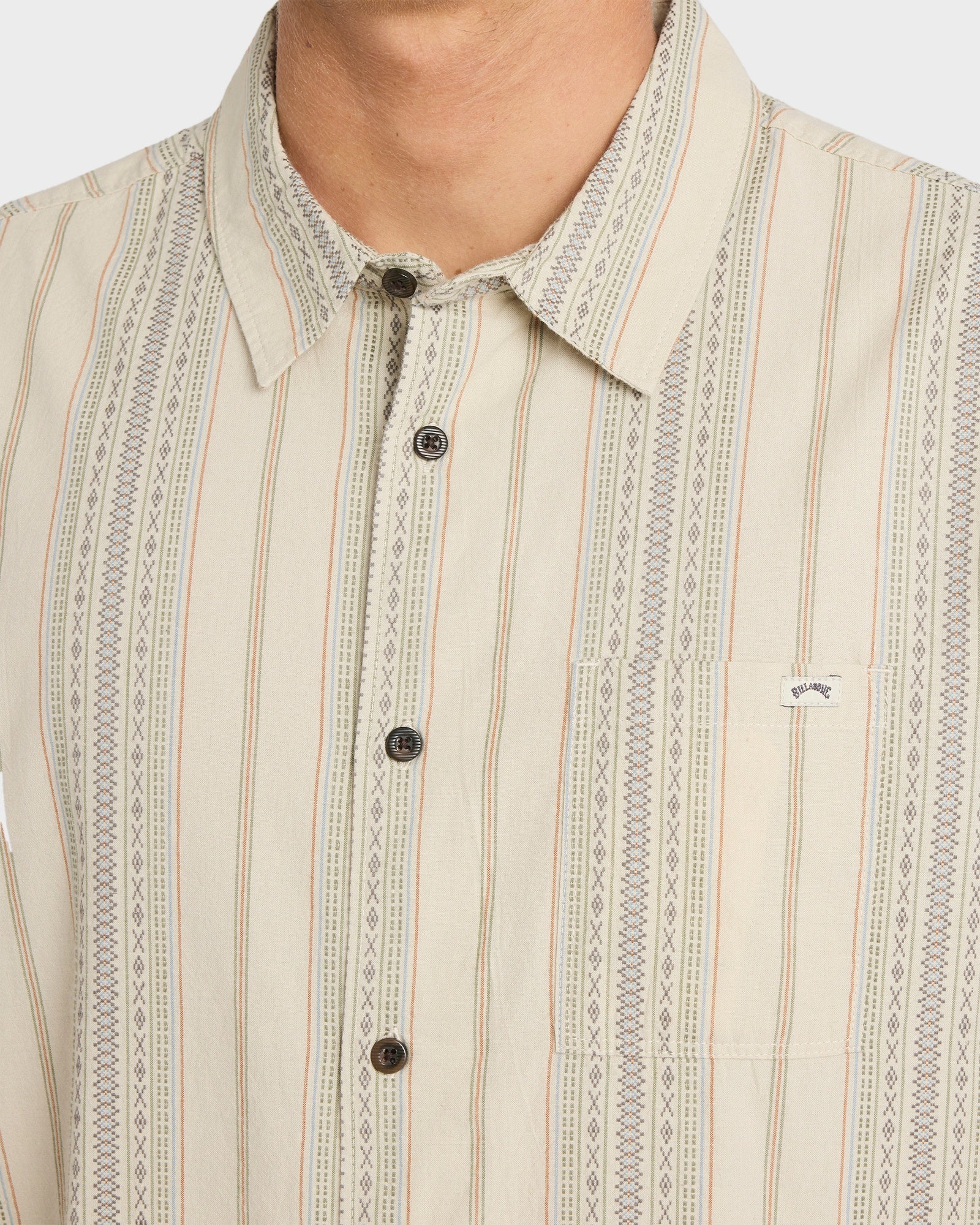 Mens Sundays Jacquard Short Sleeve Shirt