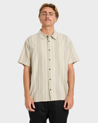 Mens Sundays Jacquard Short Sleeve Shirt
