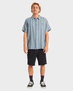 Mens Sundays Jacquard Short Sleeve Shirt