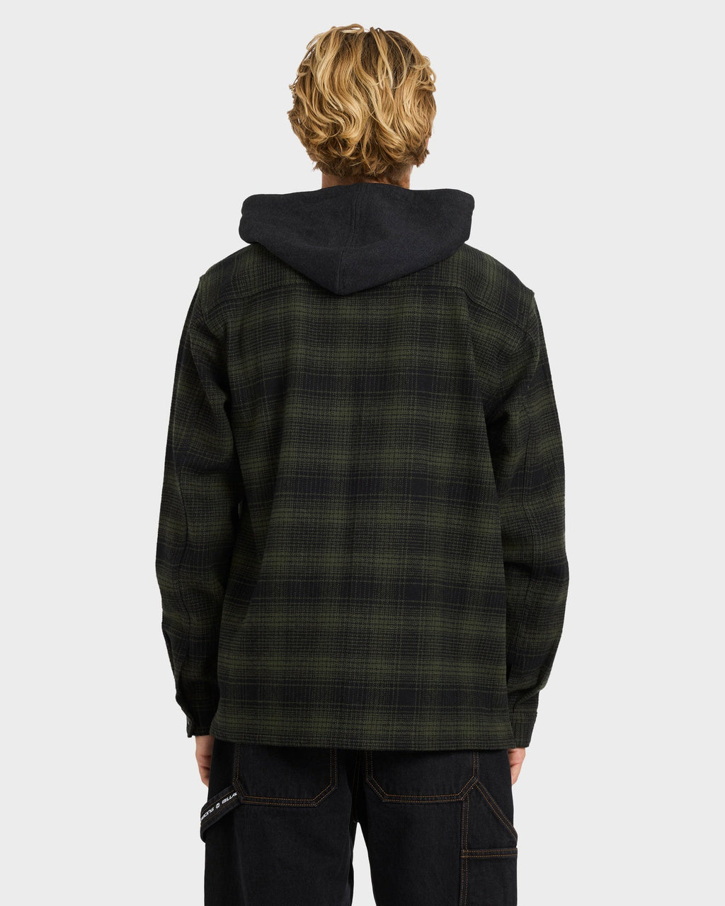 Mens Baja Surf Hooded Flannel Shirt