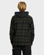 Mens Baja Surf Hooded Flannel Shirt