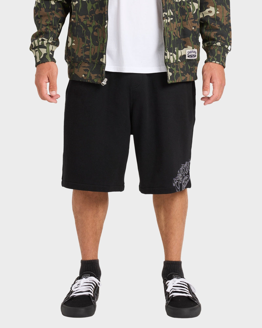 Mens Bad Dog Fleece Corduroy Walkshorts