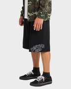 Mens Bad Dog Fleece Corduroy Walkshorts