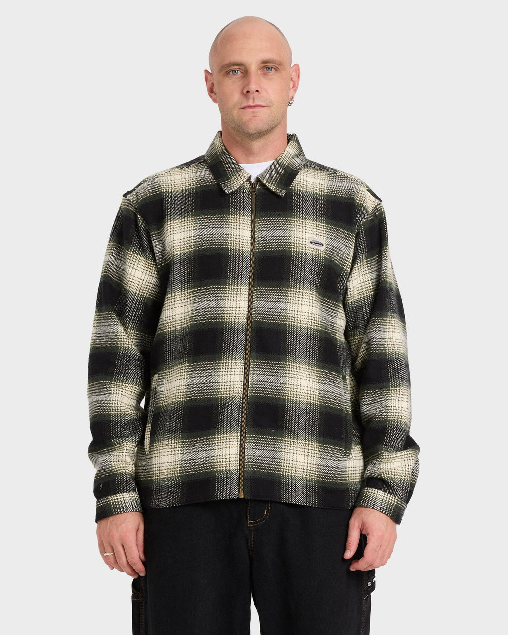 Mens Bad Dog Flannel Jacket