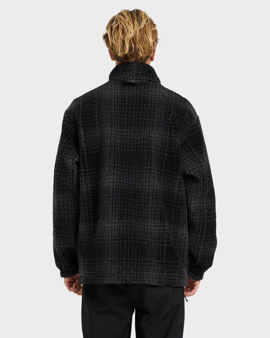 Mens Gnaraloo Reversible Mock Neck Fleece Top
