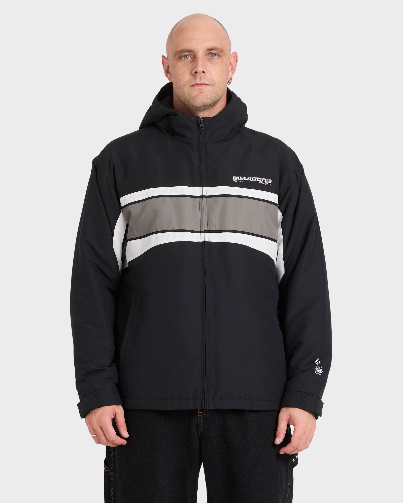Mens Fluid 2K Hooded Bomber