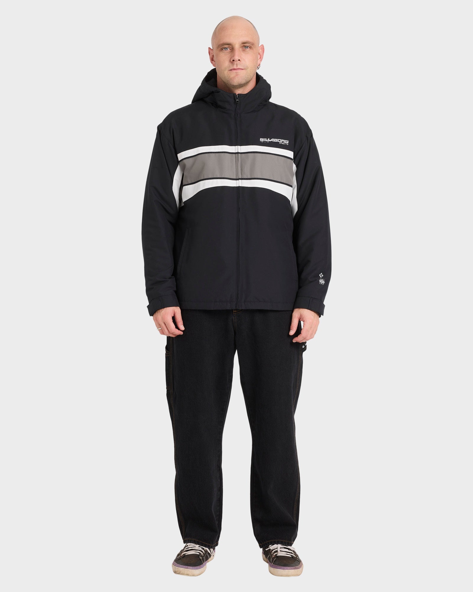Mens Fluid 2K Hooded Bomber