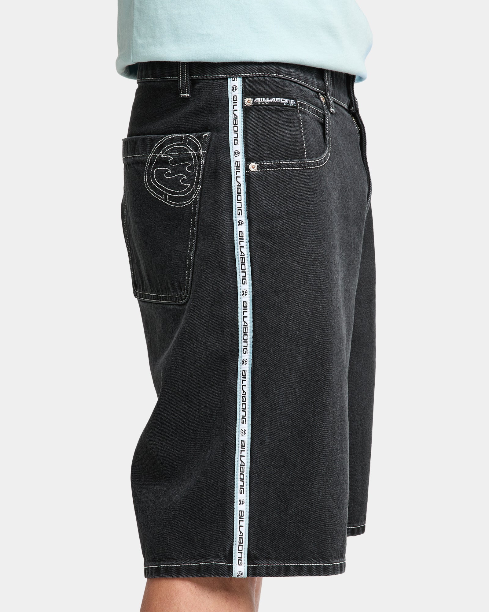 Mens Spec 73 Signals Baggy Fit Denim Shorts