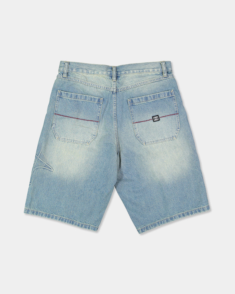 Mens Script Smoko Denim 22" Shorts