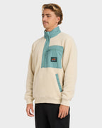 Mens Boundary Peak Mock Neck Fleece Top