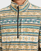 Mens Boundary Mock Neck Fleece Top