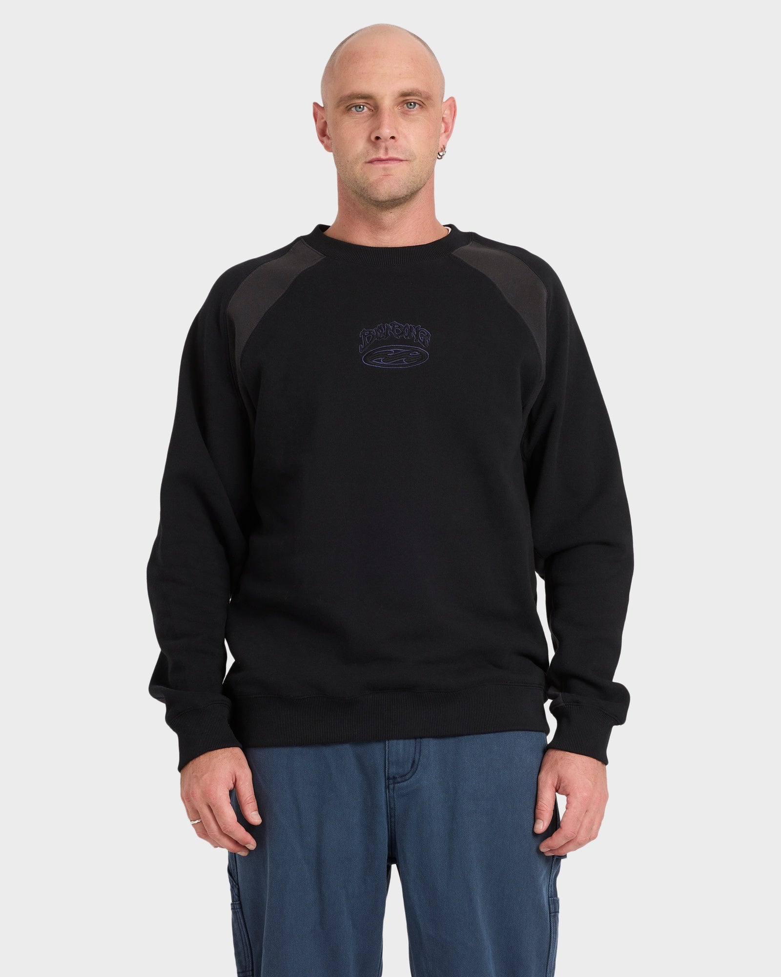 Mens Bad Dog Crew Neck Fleece