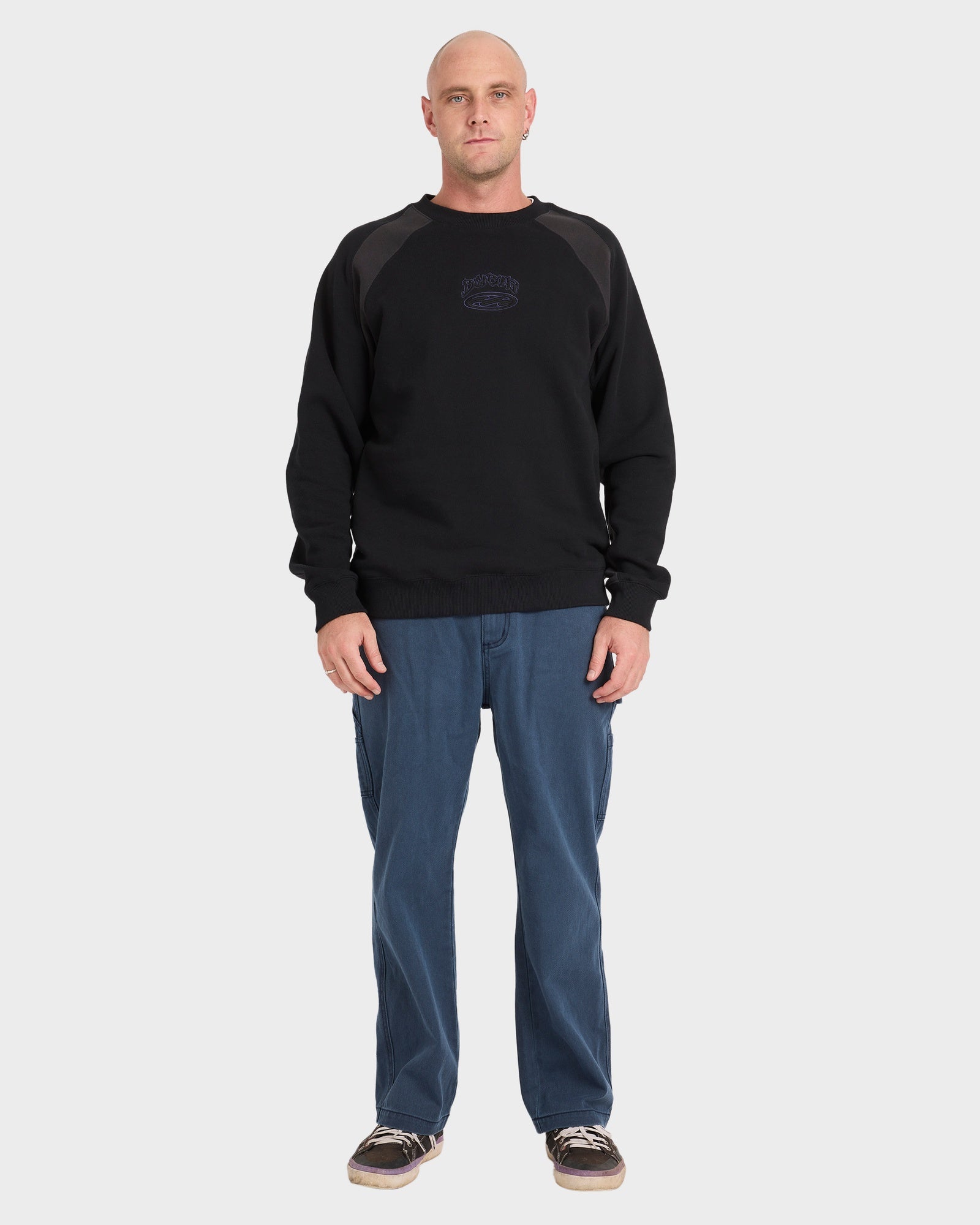 Mens Bad Dog Crew Neck Fleece