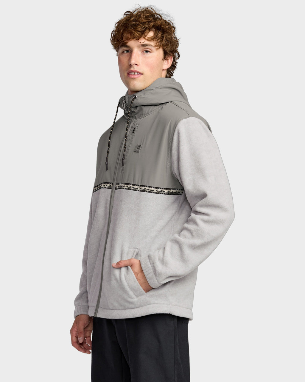 Mens Boundary Lite Zip Fleece Top