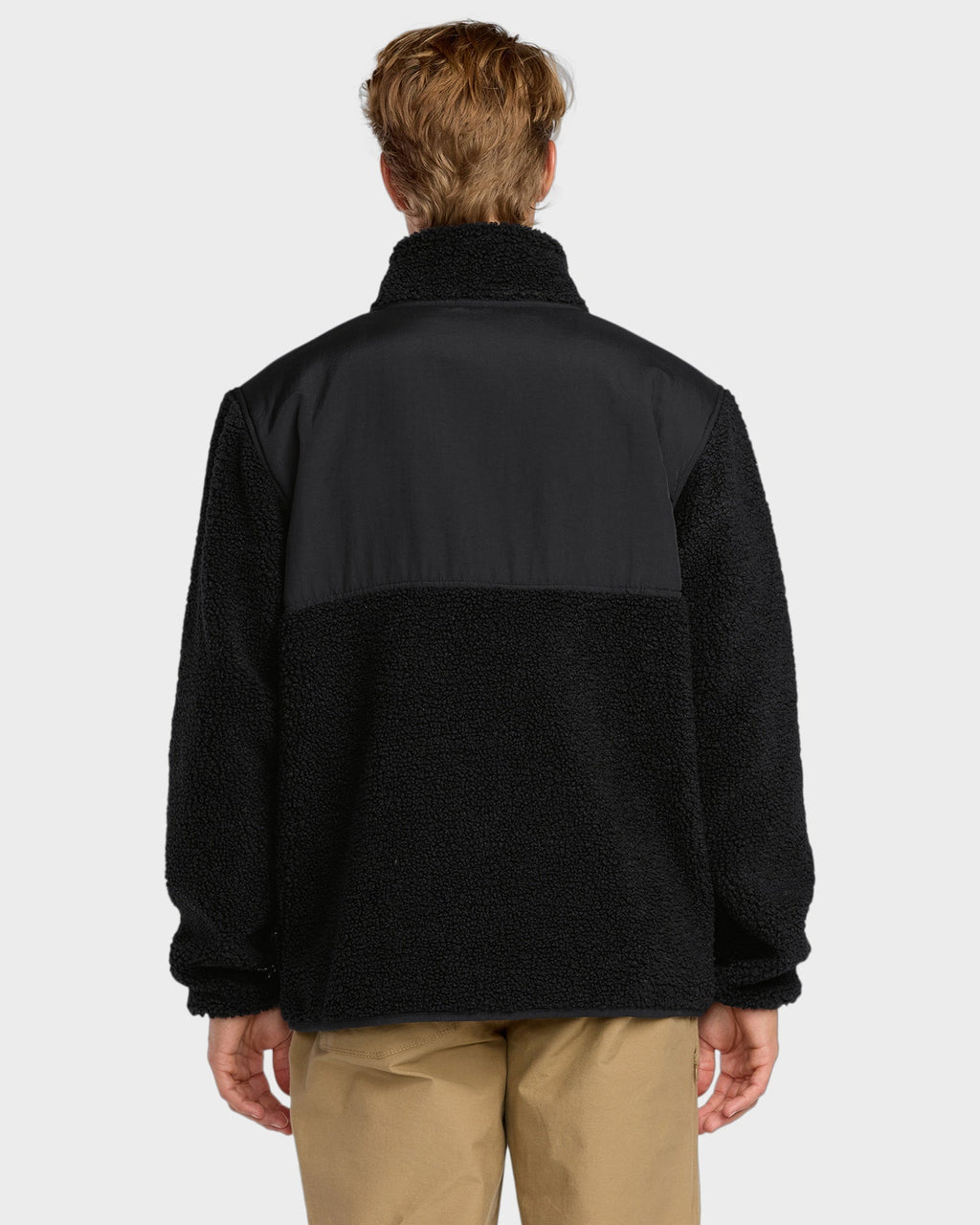 Mens Boundary Summit Mock Neck Fleece Top
