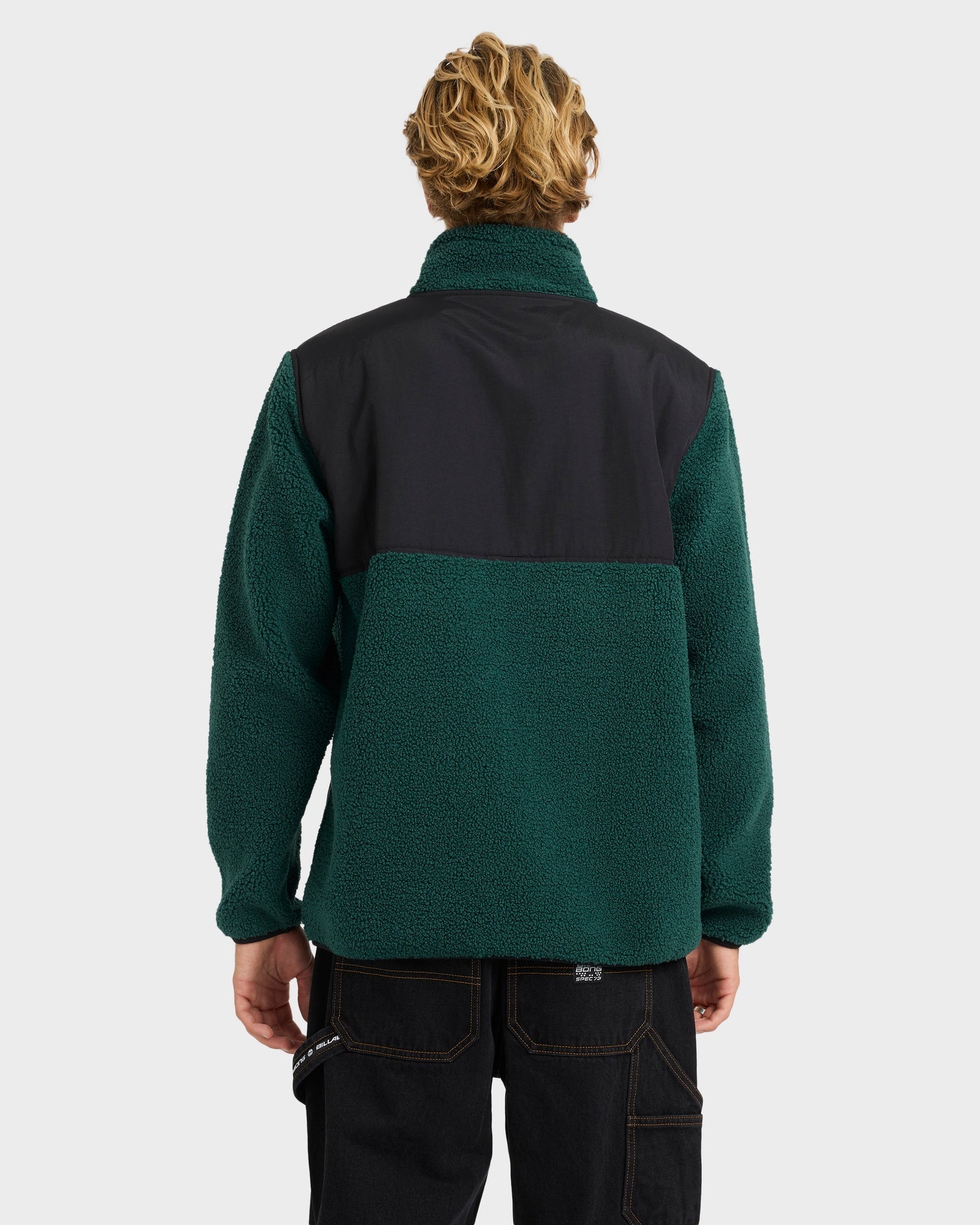 Mens Boundary Summit Mock Neck Fleece Top