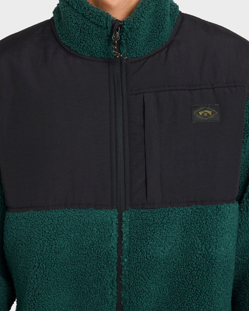 Mens Boundary Summit Mock Neck Fleece Top