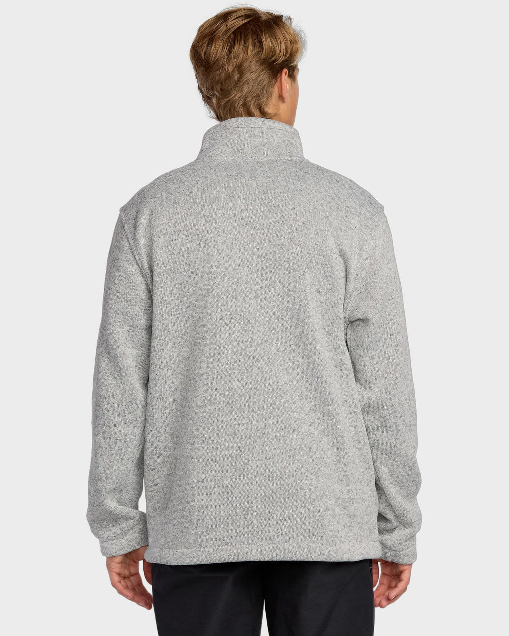 Mens Boundary Mock Zip Fleece Top