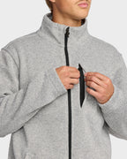 Mens Boundary Mock Zip Fleece Top