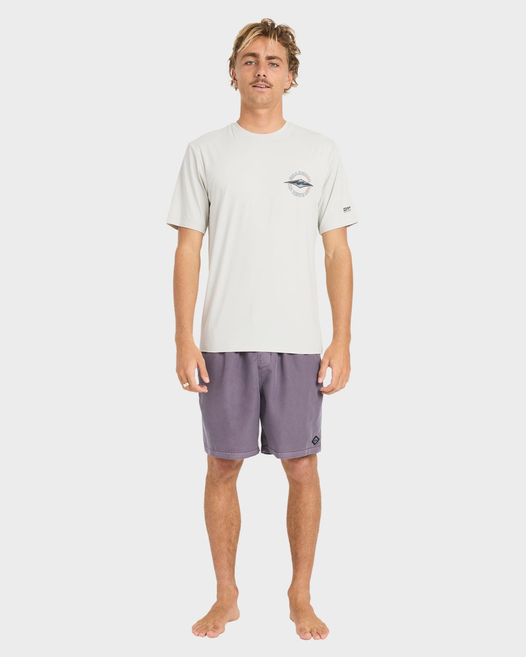 Mens Hollow Diamond Loose Fit Surf T-Shirt
