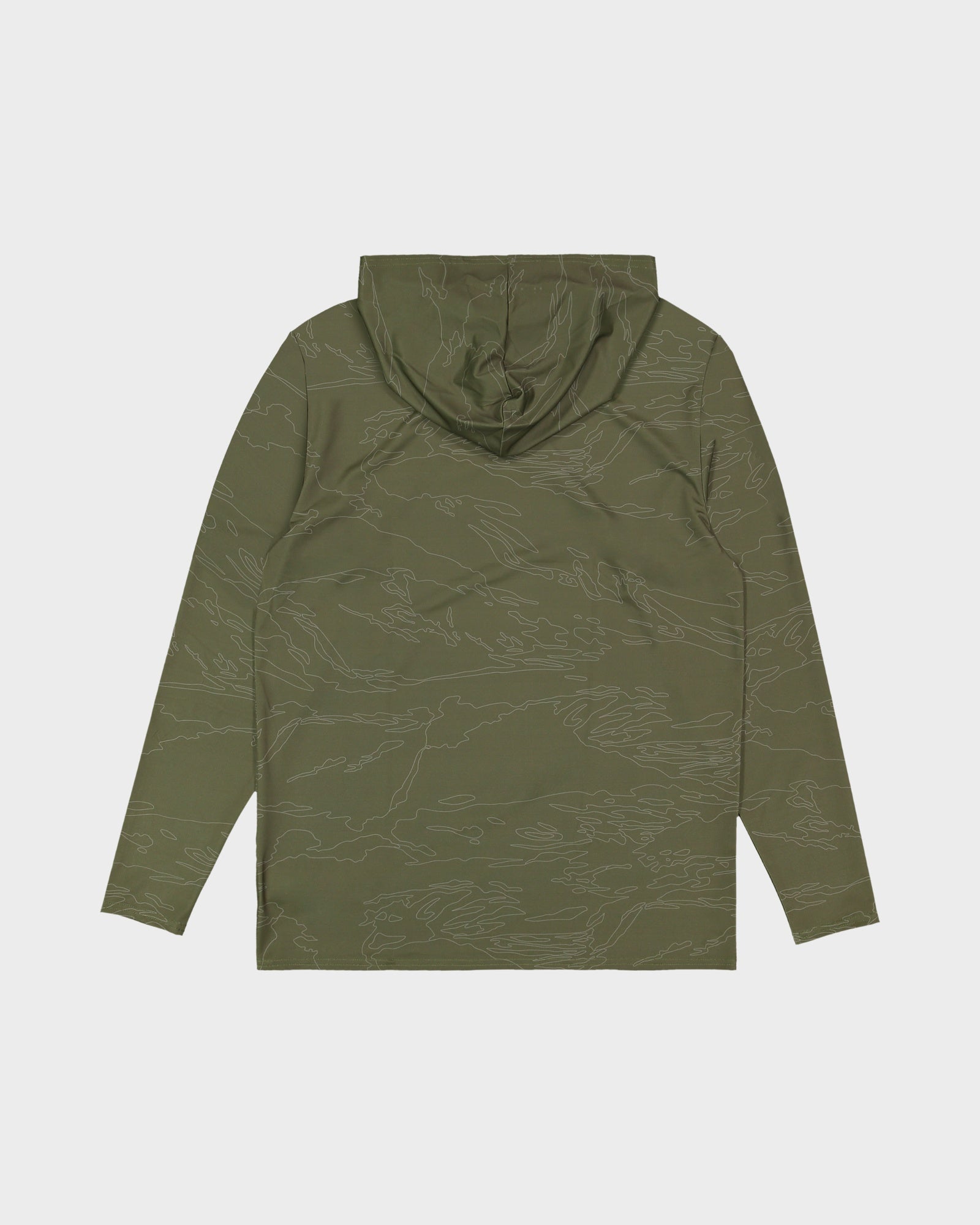 Mens Arch Mesh Loose Hooded Long Sleeve Rashvest