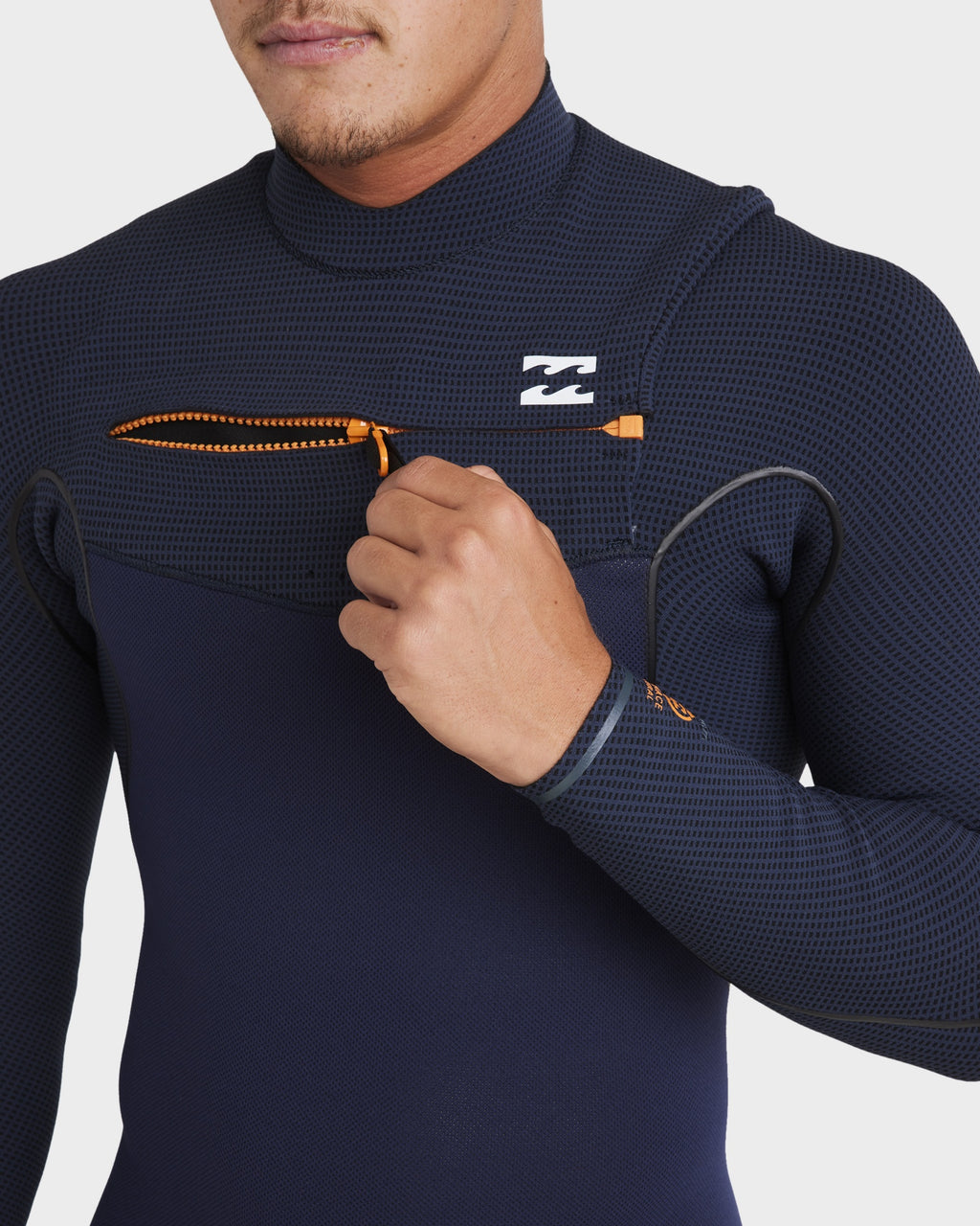 Mens 4/3mm Furnace Natural Chest Zip Steamer Wetsuit
