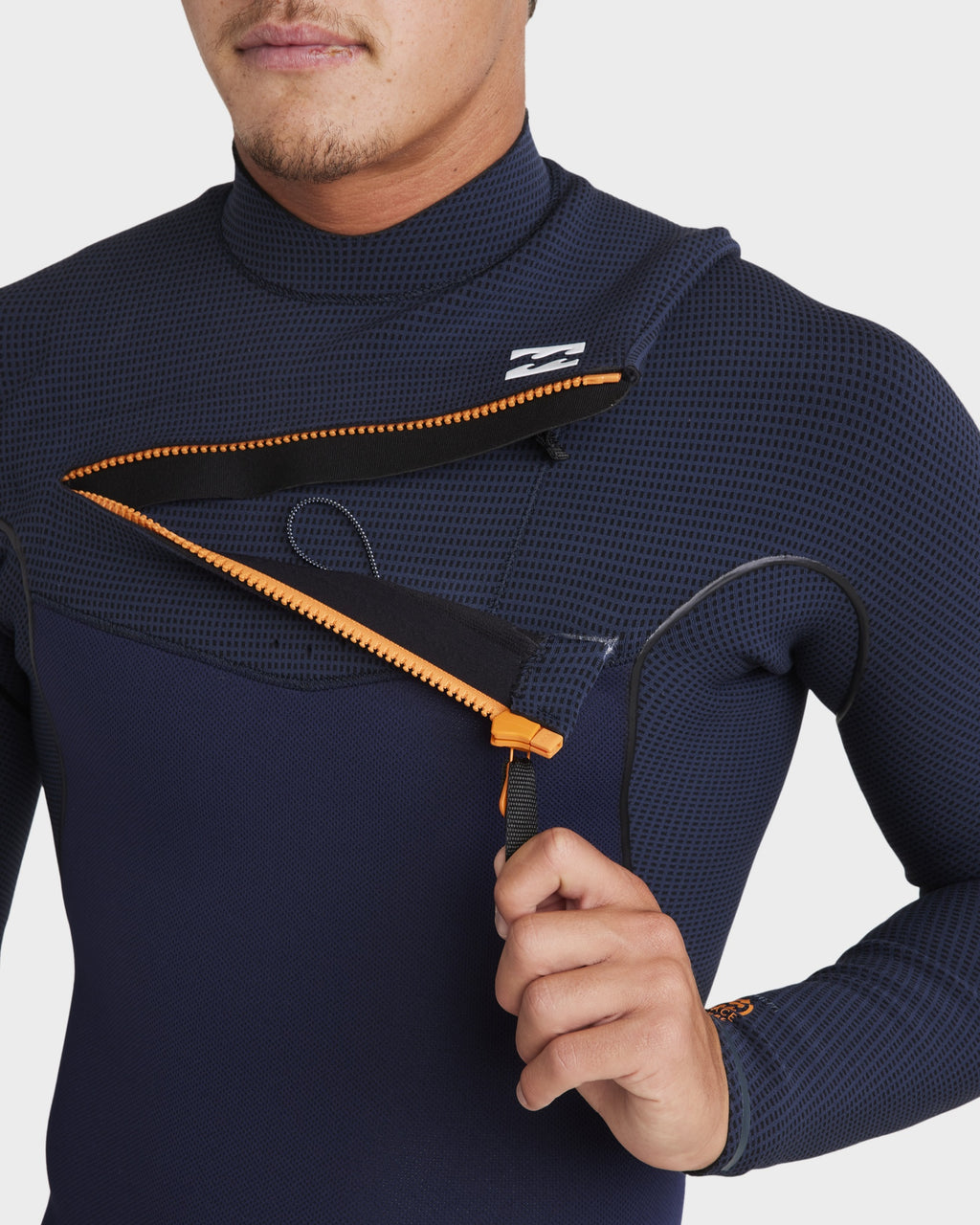 Mens 4/3mm Furnace Natural Chest Zip Steamer Wetsuit