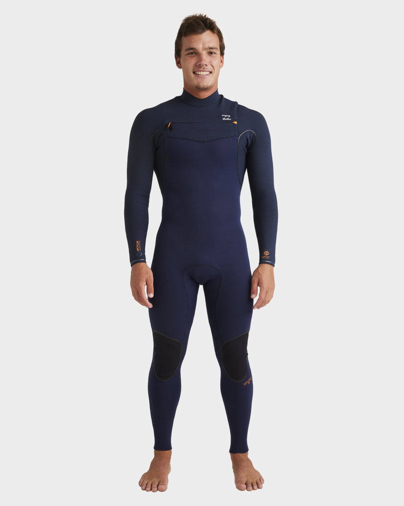 Mens 4/3mm Furnace Natural Chest Zip Steamer Wetsuit