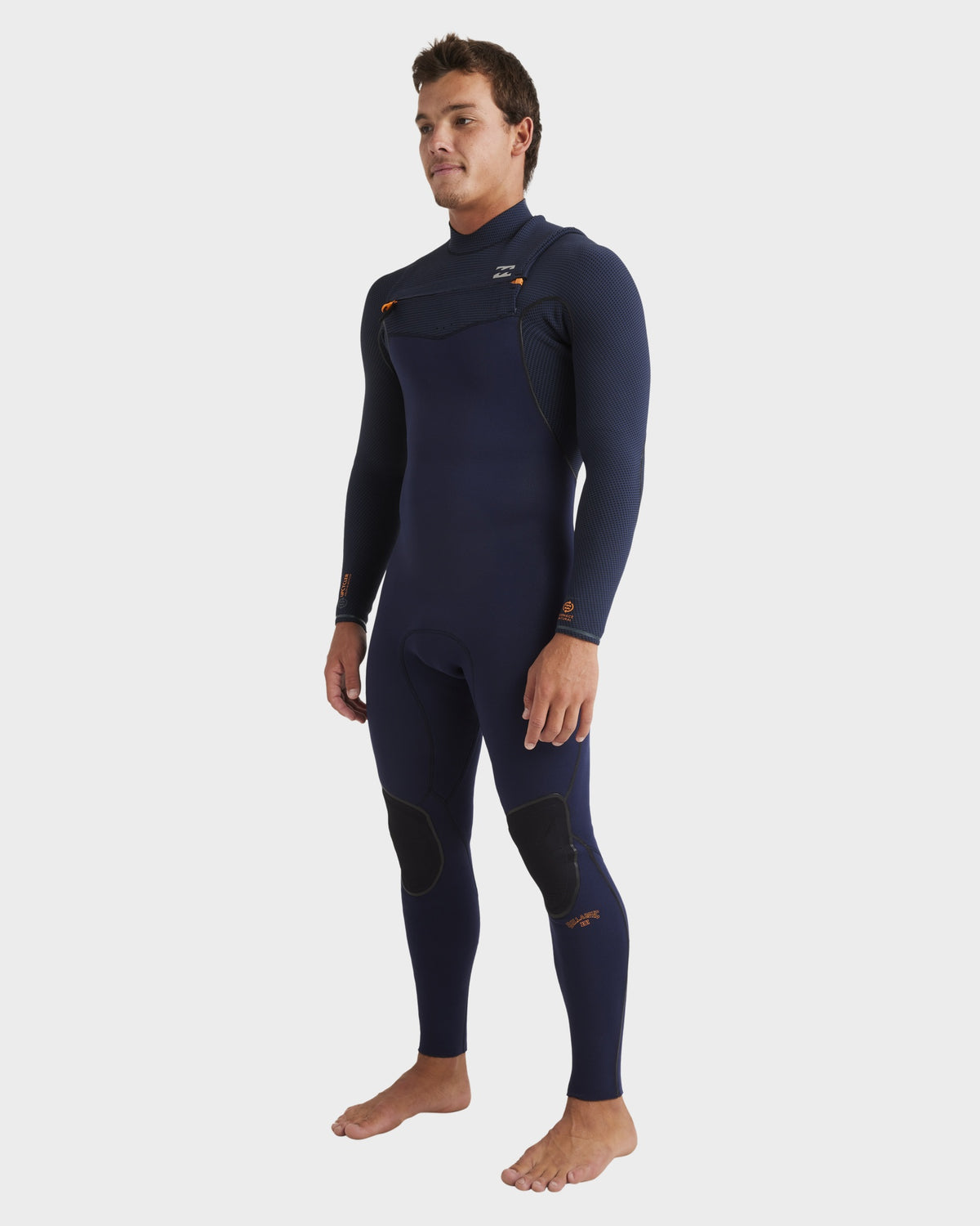 Mens 4/3mm Furnace Natural Chest Zip Steamer Wetsuit