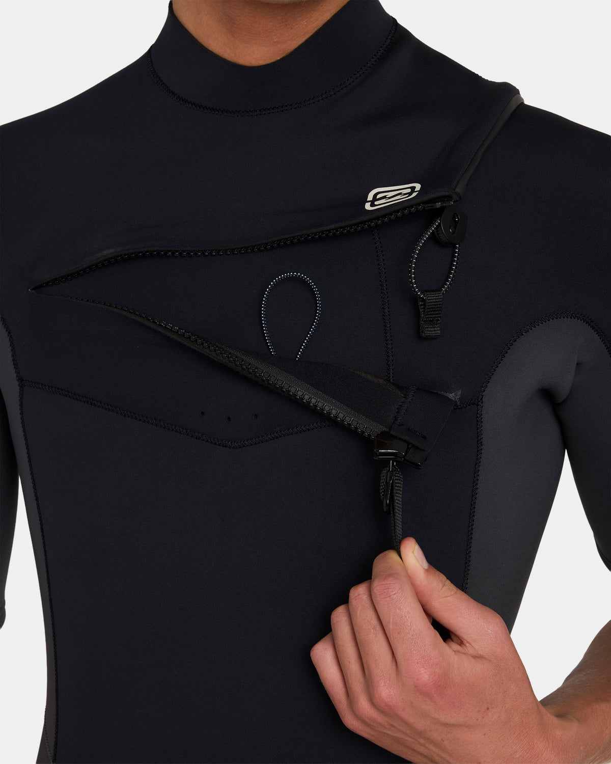Mens 2/2Mm Absolute Natural Chest Zip Gbs Spring Suit