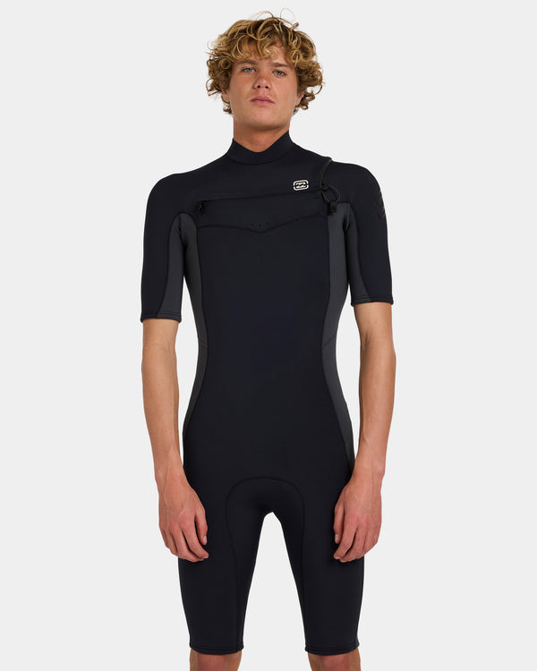 Mens 2/2Mm Absolute Natural Chest Zip Gbs Spring Suit