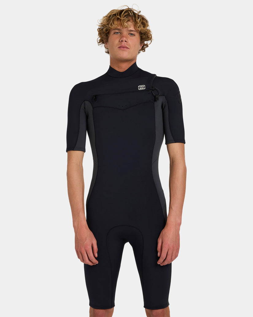 Mens 2/2Mm Absolute Natural Chest Zip Gbs Spring Suit