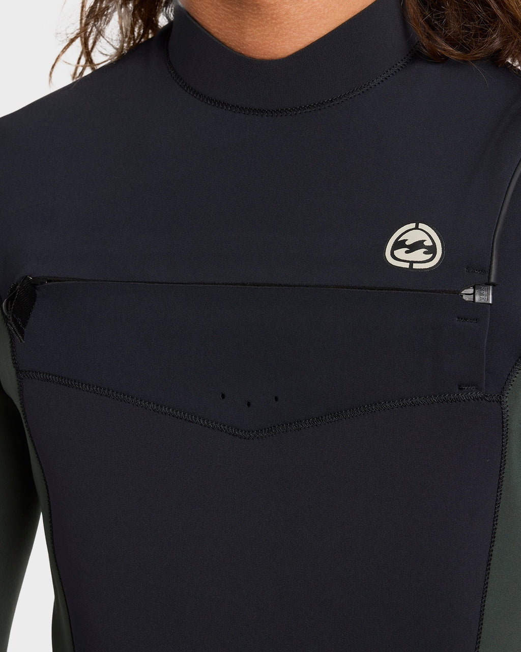 Mens 3/2Mm Absolute Natural Chest Zip Wetsuit