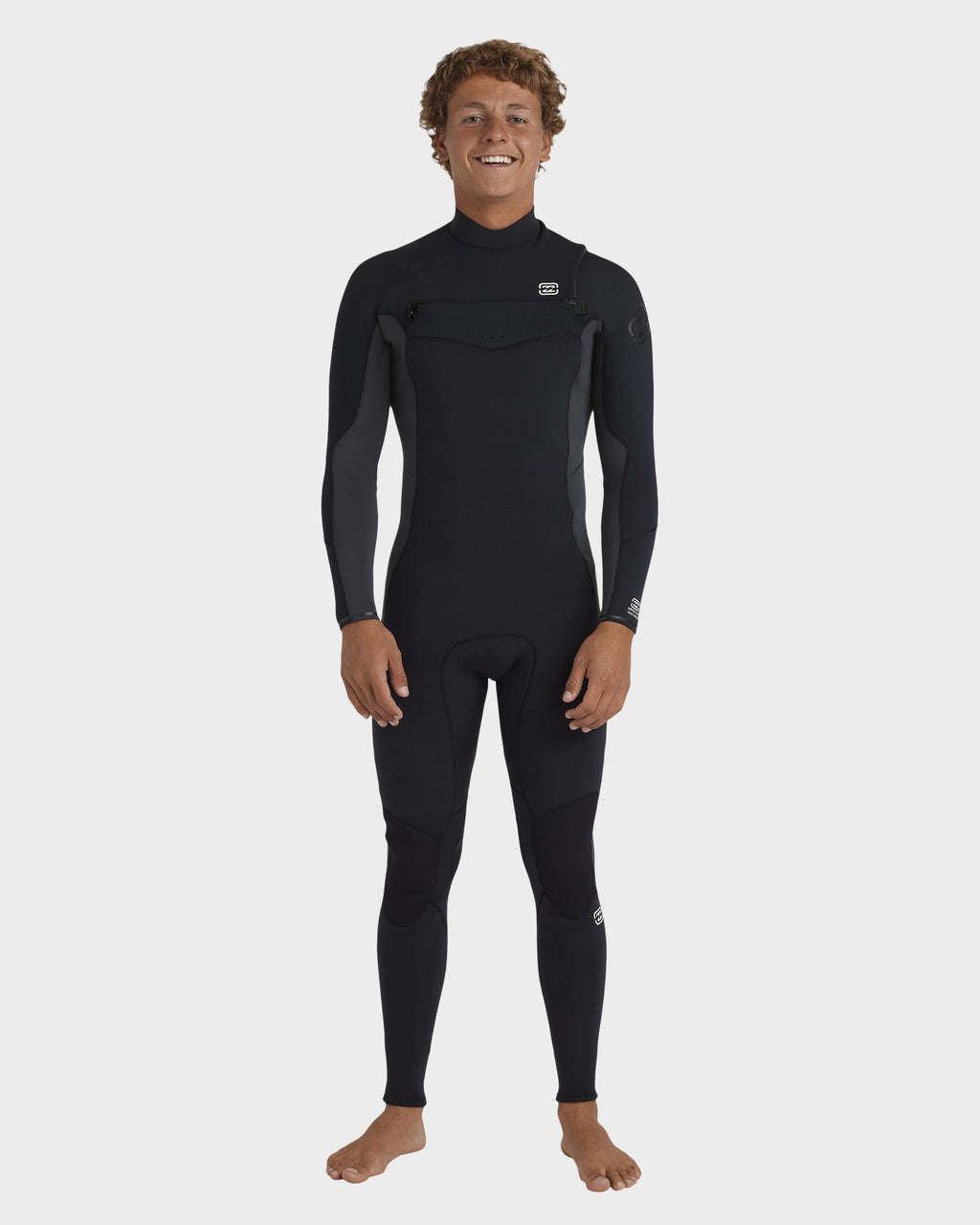 Mens 3/2Mm Absolute Natural Chest Zip Wetsuit