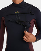 Mens 4/3Mm Absolute Natural Chest Zip Long Sleeve Fullsuit