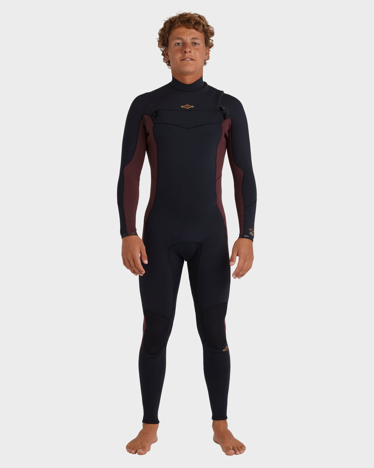 Mens 4/3Mm Absolute Natural Chest Zip Long Sleeve Fullsuit