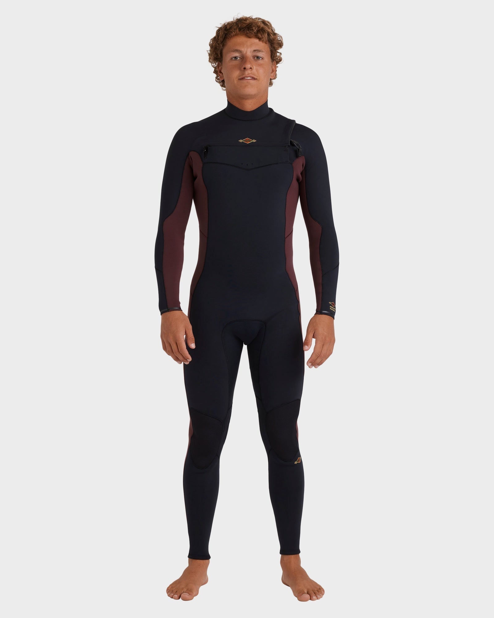 Mens 4/3Mm Absolute Natural Chest Zip Long Sleeve Fullsuit