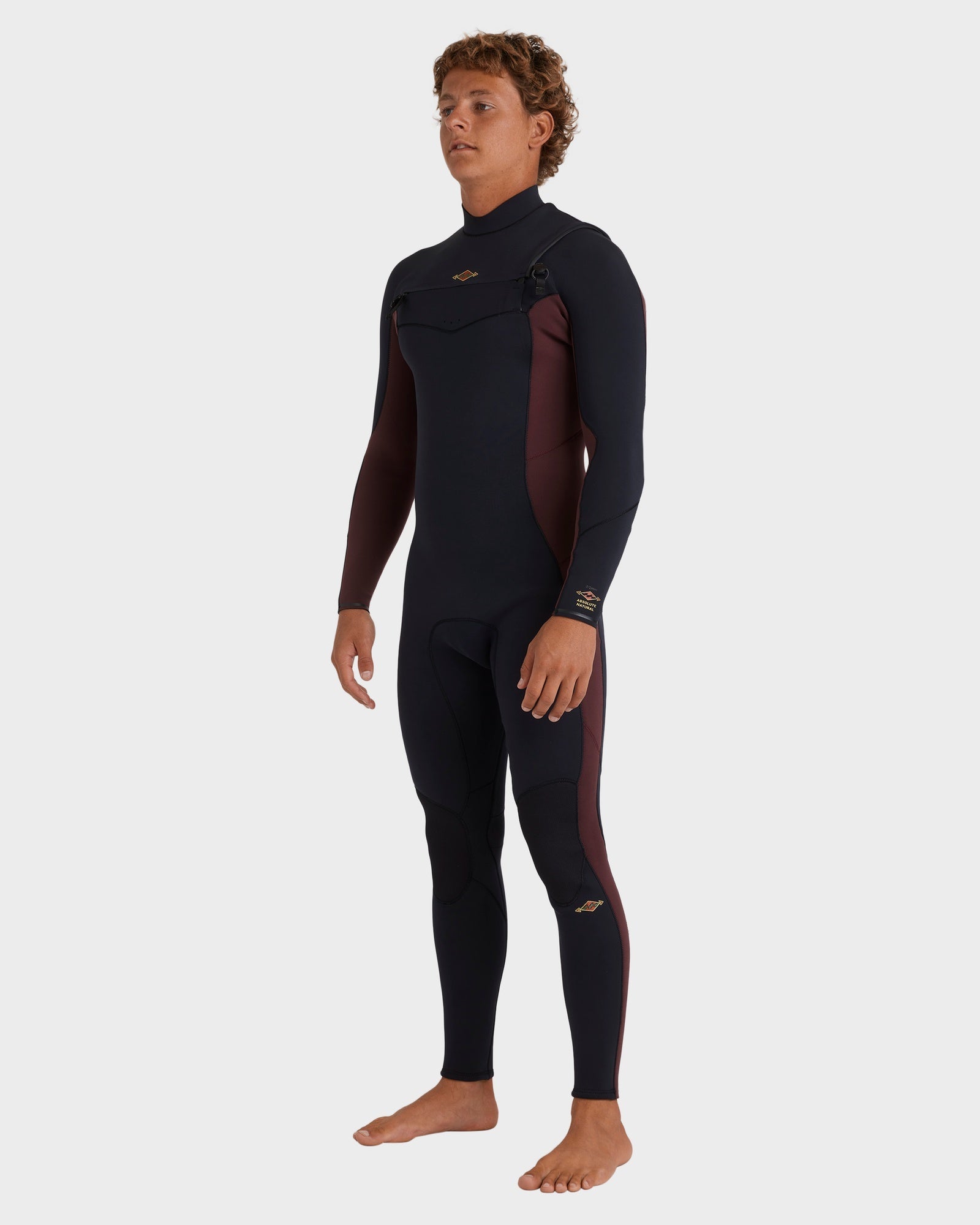 Mens 4/3Mm Absolute Natural Chest Zip Long Sleeve Fullsuit