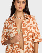 Womens Lost Waves Short Sleeve Shirt