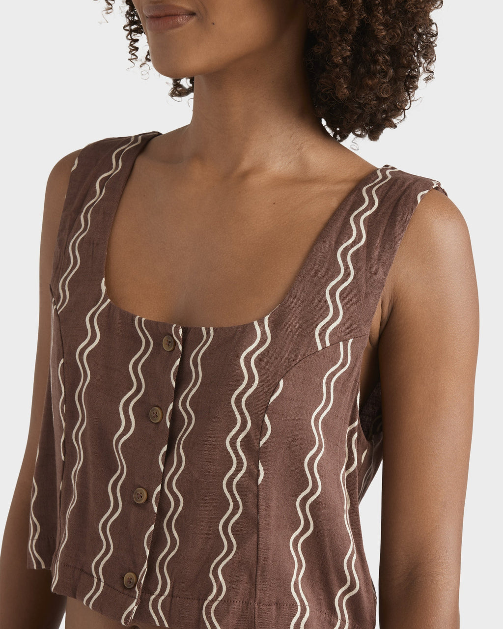 Womens Another Wave Woven Tank Top