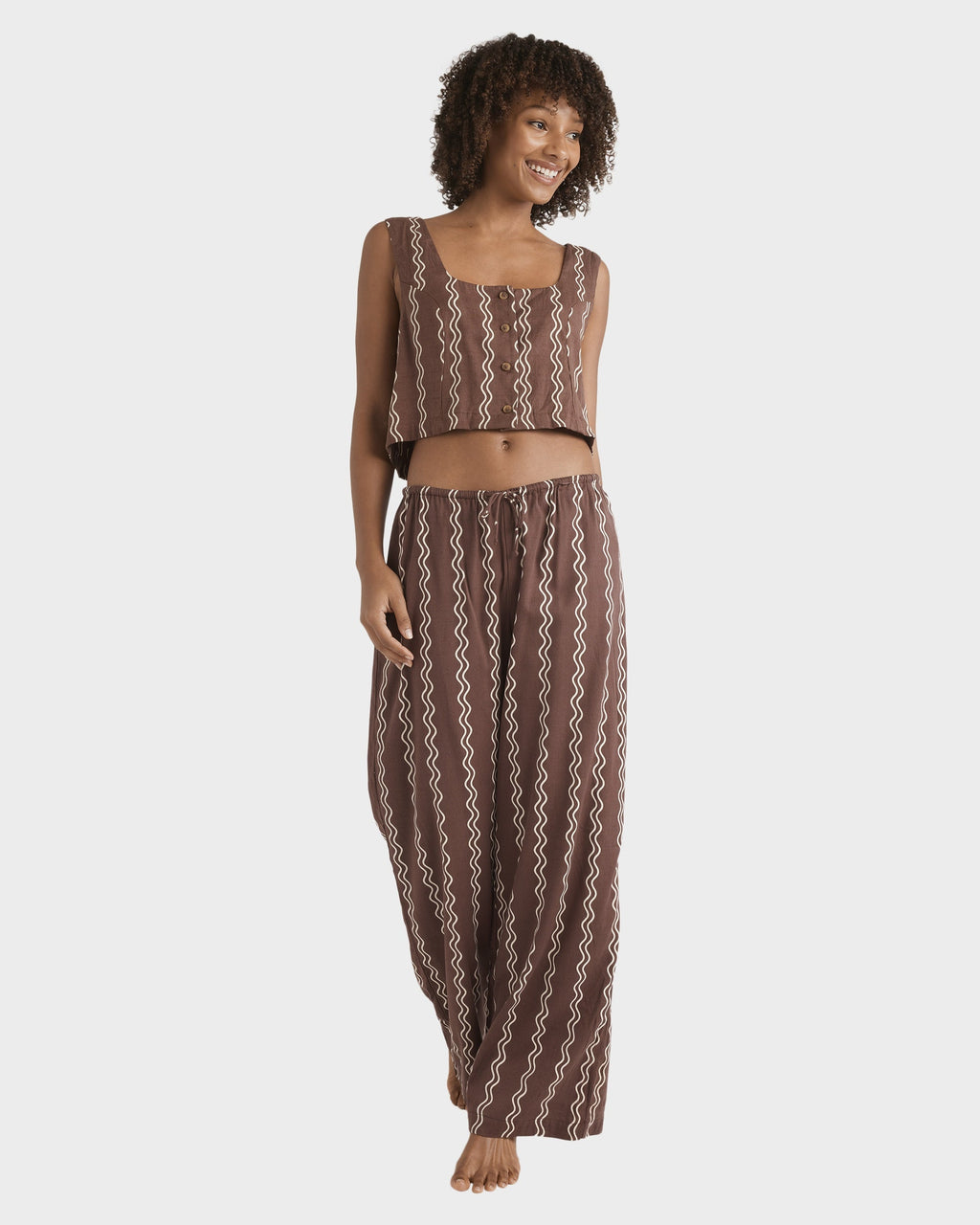 Womens Another Wave Woven Tank Top