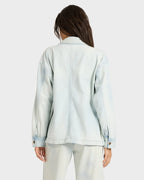 Womens Jade Long Sleeve Oversized Shacket