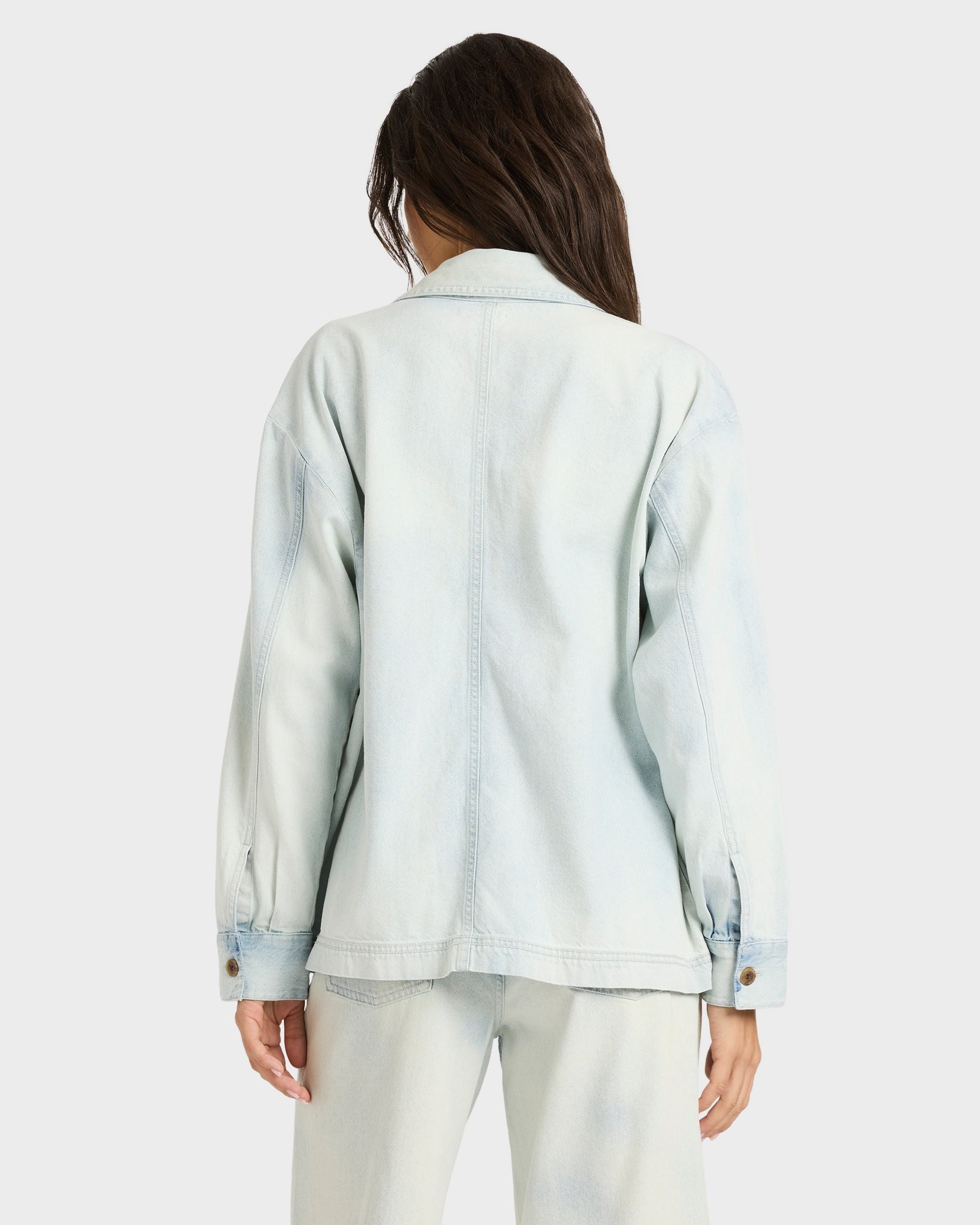 Womens Jade Long Sleeve Oversized Shacket