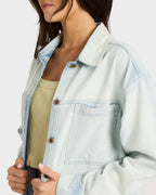 Womens Jade Long Sleeve Oversized Shacket
