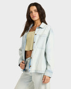 Womens Jade Long Sleeve Oversized Shacket