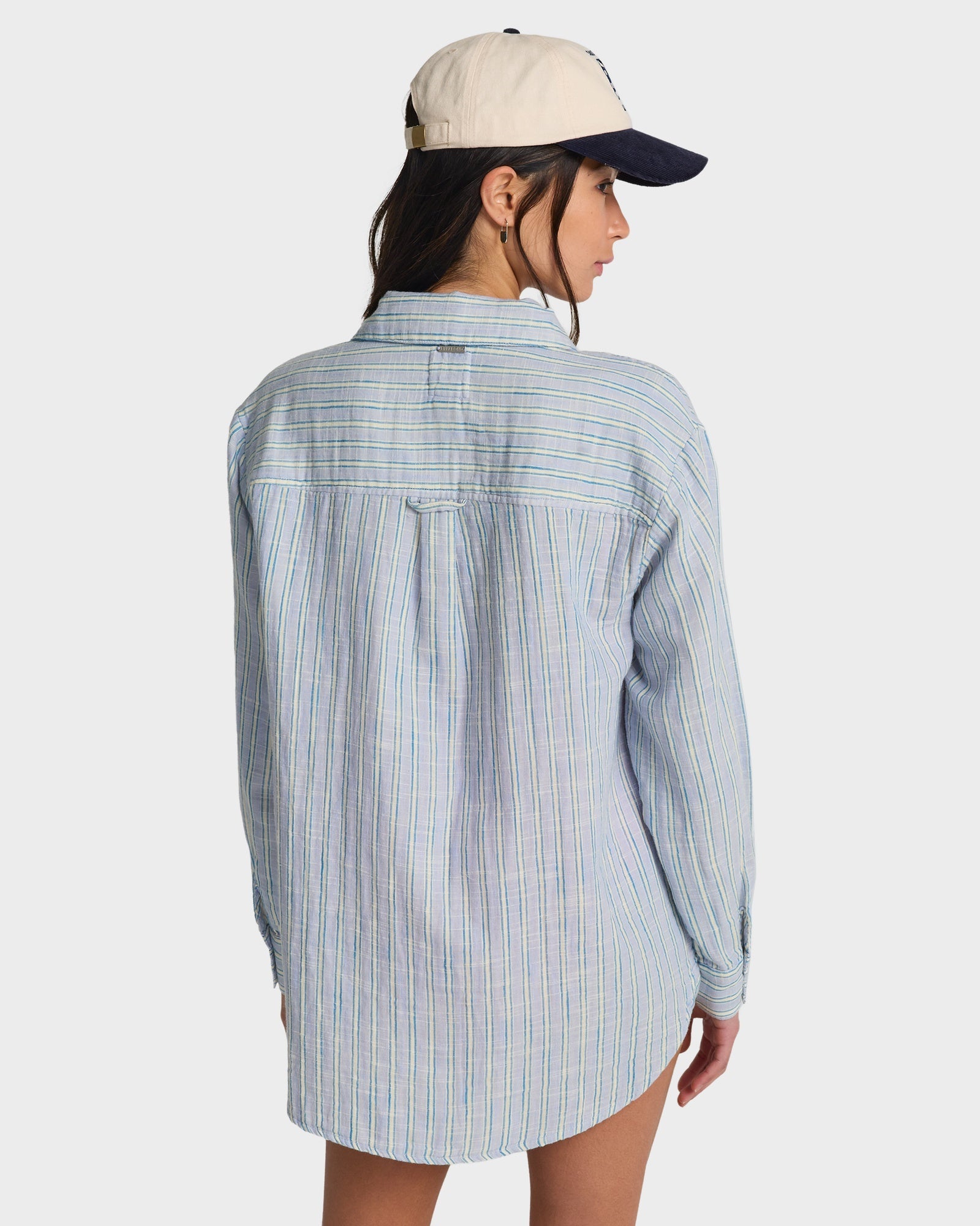 Womens Wanderer Printed Long Sleeve Button-down Shirt