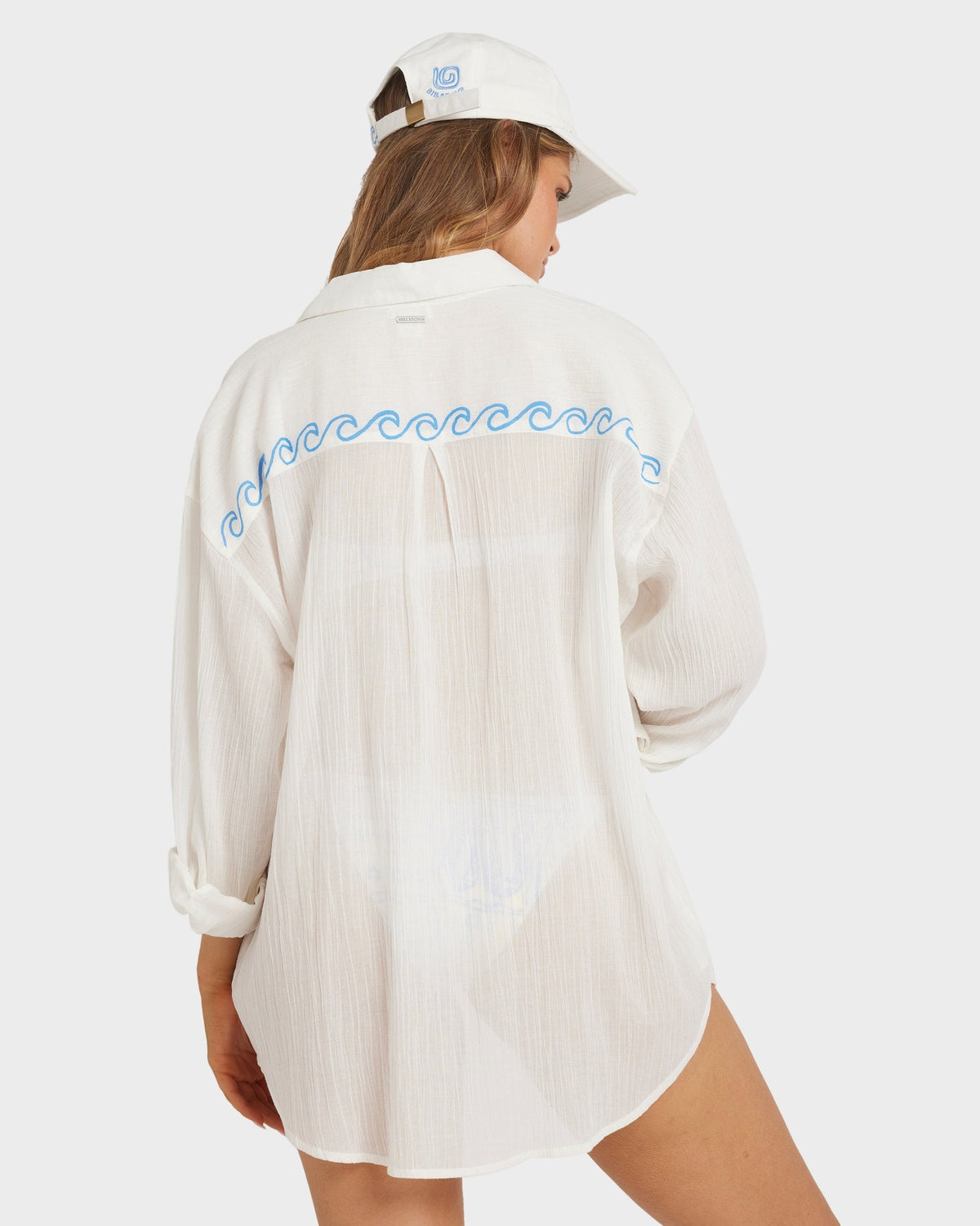 Womens Find Me Here Button Down Long Sleeve Shirt