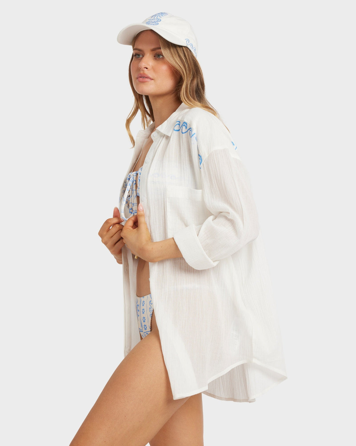 Womens Find Me Here Button Down Long Sleeve Shirt