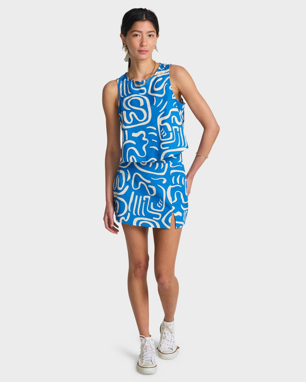 Womens So Breezy Cropped Woven Top
