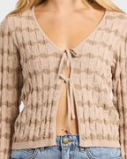 Womens Bubble Tides Knitted Top